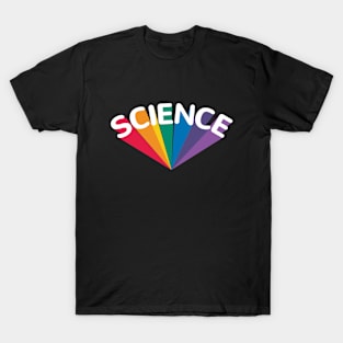 Science rainbow curved T-Shirt